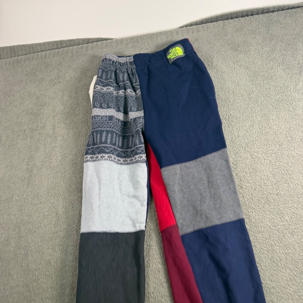 The North Face Re-Paved Patchwork Sweatpants Navy Multi Colorblock Small USA